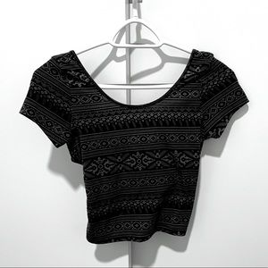 Pacsun crop top with crisscross back